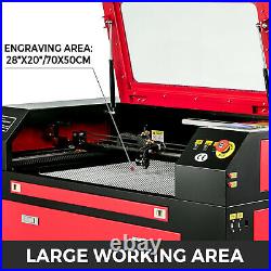 VEVOR 60W CO2 Laser Engraving Cutting Machine 28x20 with Ruida Panel for DIY