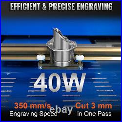 VEVOR 8X12 K40 CO2 Laser Engraver 40W Engraving Cutter Cutting Machine