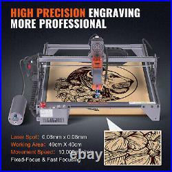 VEVOR Laser Engraver Laser Engraving Machine 10W Compressed Spot Rotary Roller