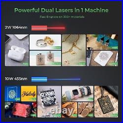 XTool F1 Laser Engraver with Air Purifier, Fastest Dual Laser Engraving Machine