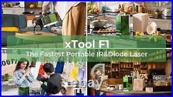 XTool F1 Laser Engraver with Air Purifier, Fastest Dual Laser Engraving Machine