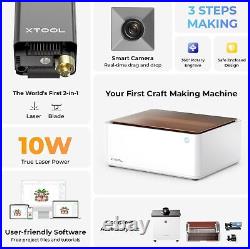 XTool M1 2-in-1 Laser Engraver, Craft Cutter with Integrated Enclosure White